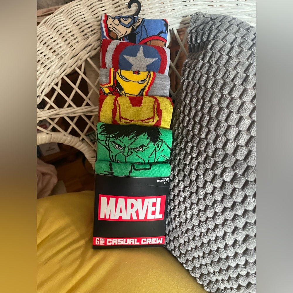Marvel Heroic Crew Socks Set - Red, Yellow, Green